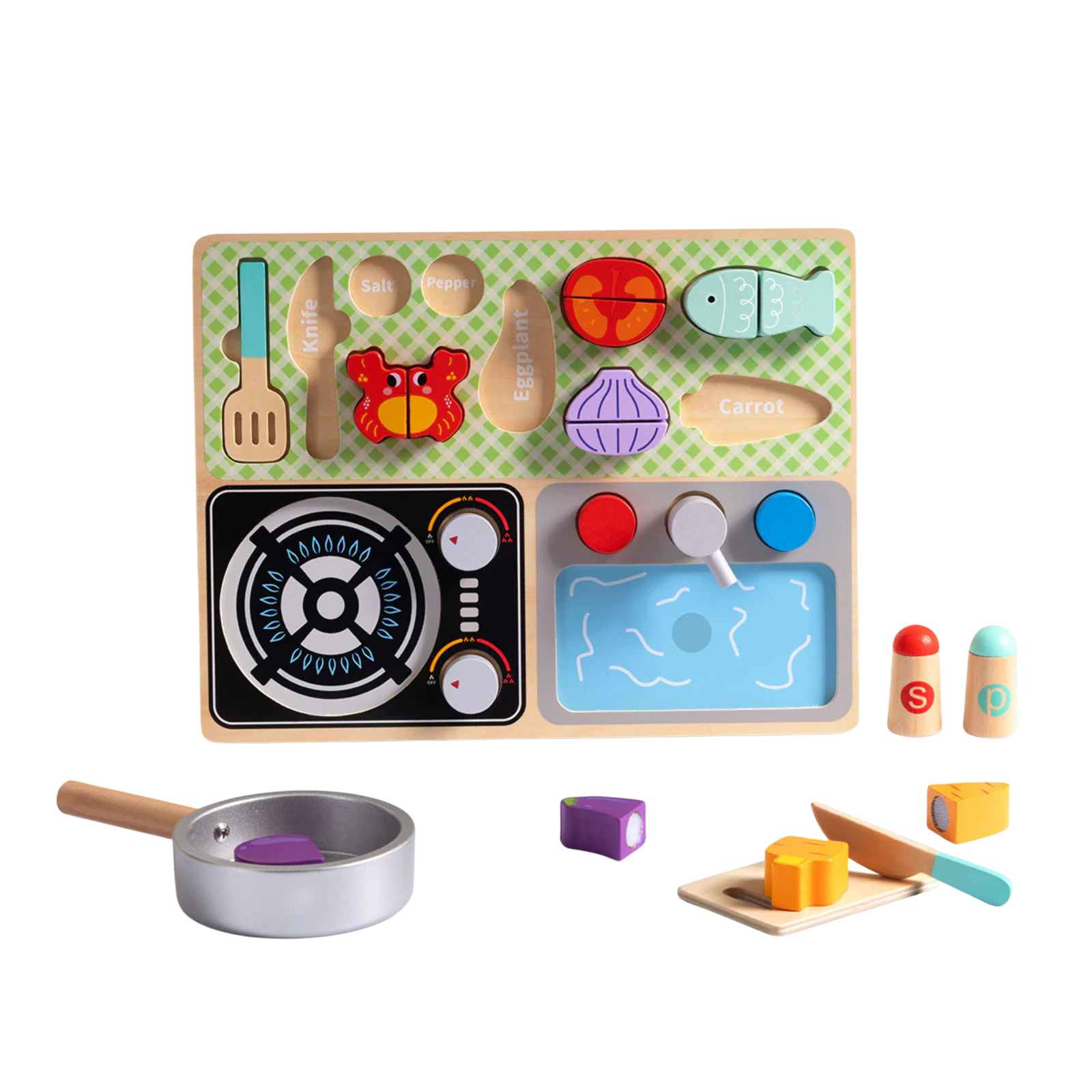 Kitchen Play Set - creative independent play for kids by Tokiplay