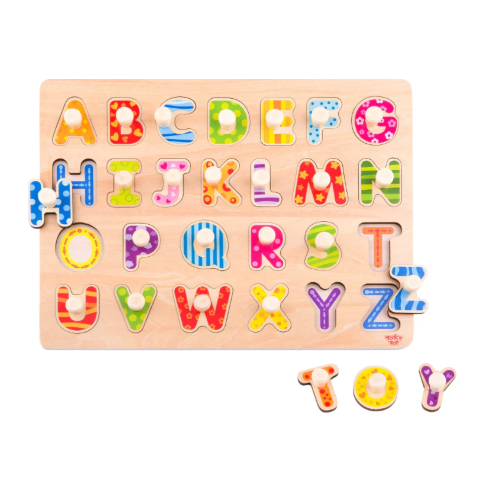 Alphabet Puzzle Board - educational toy for preschoolers by Tokiplay