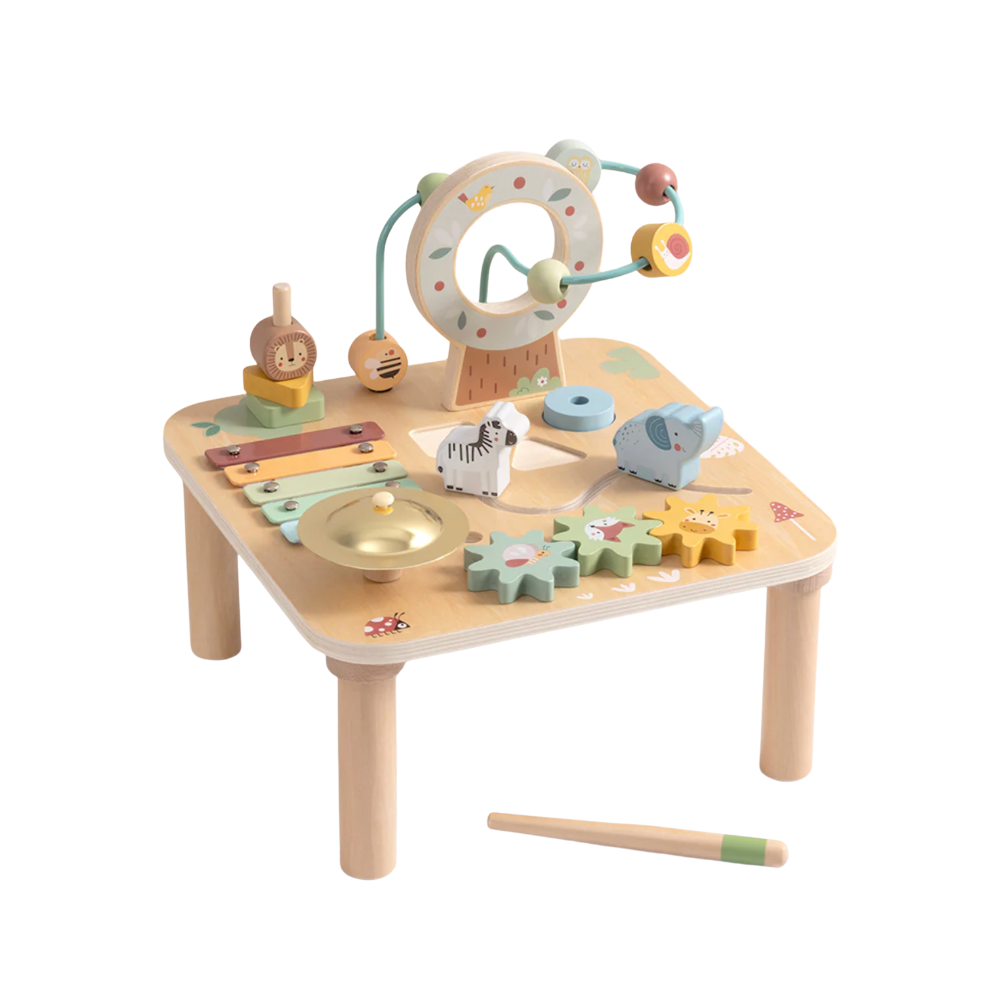 Wooden Activity Play Table by Tokiplay