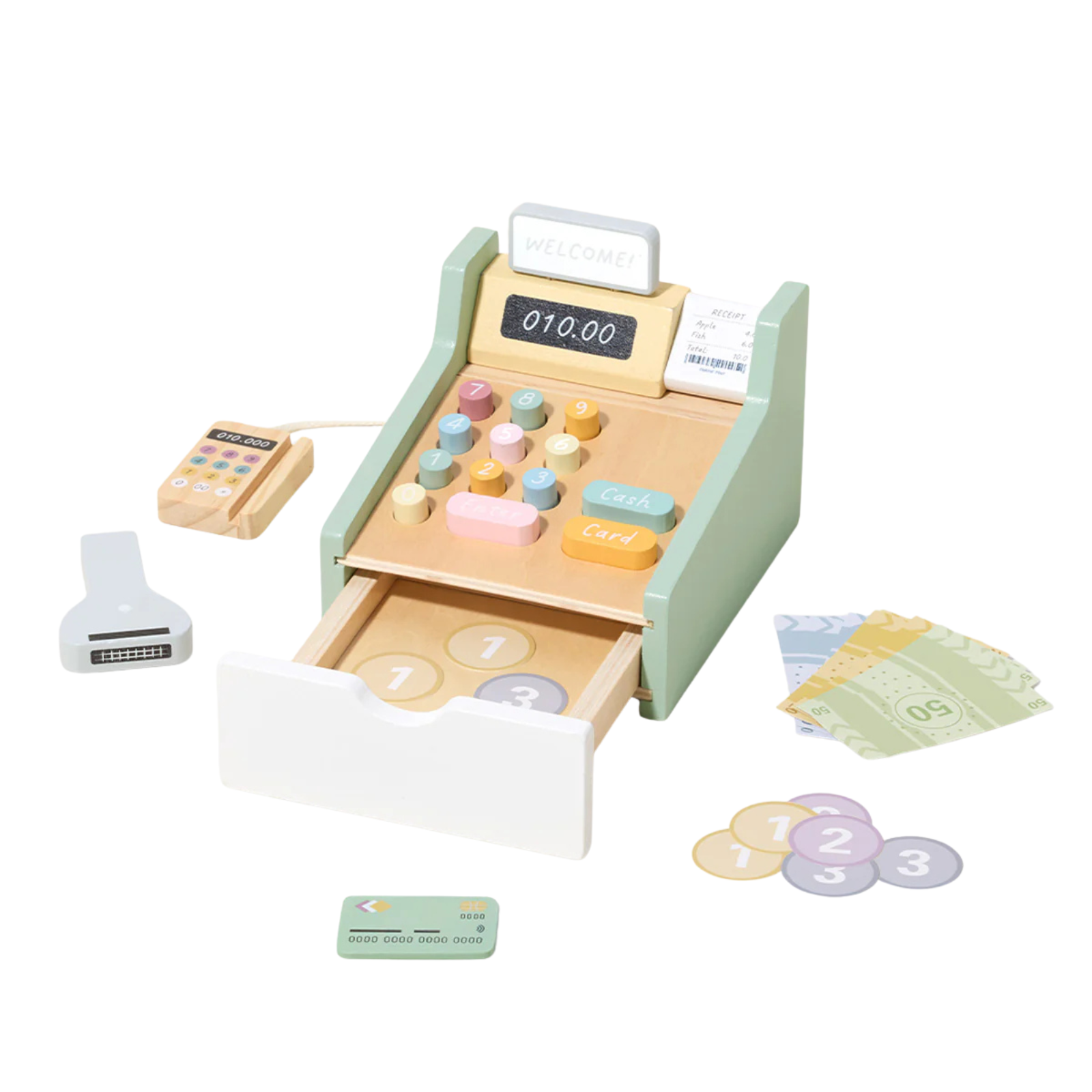 Cash Register toy - role play and independent learning by Tokiplay